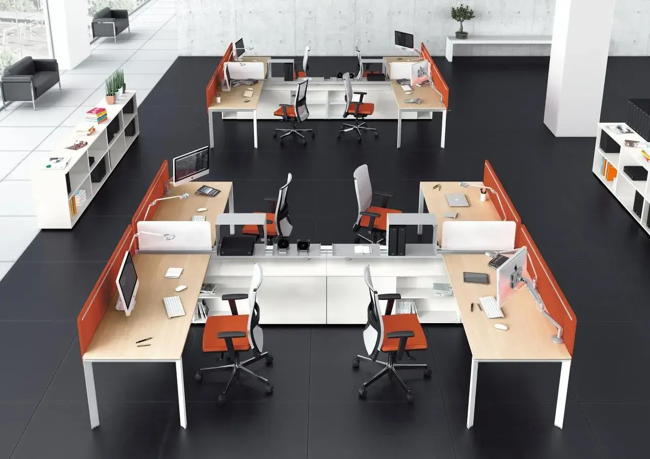 A professional registration desk and cloakroom